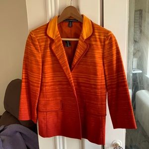 Linda Allard Ellen Tracy Orange Petite 8 NWT